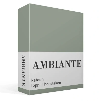Afbeelding van Hoeslaken 2 Persoons 120x200 Ambiante Katoen Groen