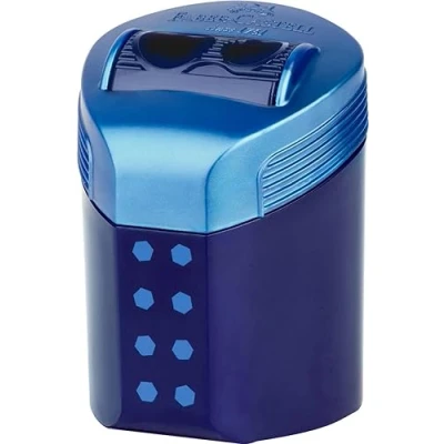 Afbeelding van Faber Castell puntenslijper RollOn sparkle 2 gaats met opvangbakje FC 183910
