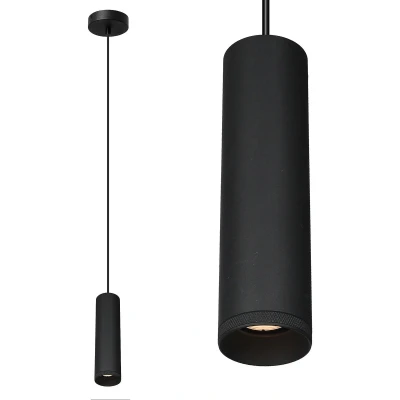 Afbeelding van Artdelight Hanglamp Milano 1 lichts 25 cm zwart