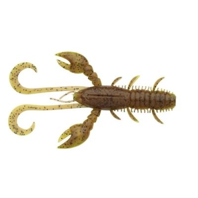 Afbeelding van Berkley Hollow Craw 10cm Brown Chartreuse UV (8 stuks) Shad