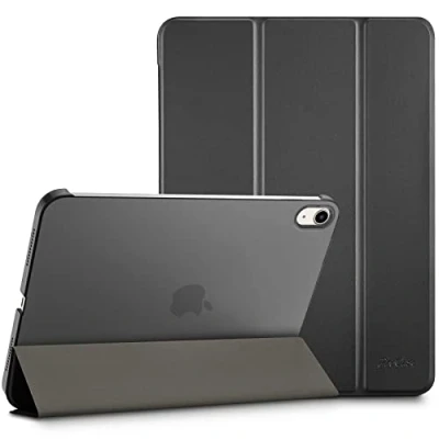 Afbeelding van ProCase Beschermhoes voor iPad 10e generatie 10,9 inch 2022, A2696, A2757, A2777, beschermende hoes, automatische slaap /wekfunctie, zwart