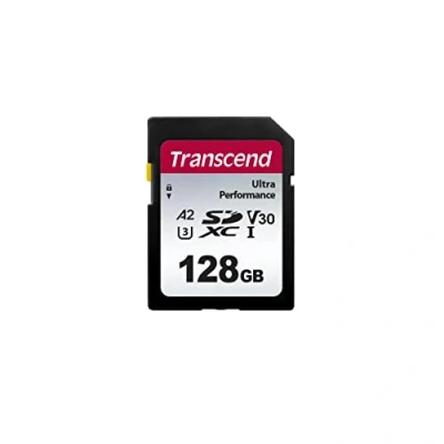 Afbeelding van Transcend TS64GSDC340S SDXC kaart 128 GB A1 Application Performance Class, A2 v30 Video Speed UHS Class 3 Schokbestendig,