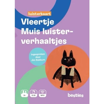 Afbeelding van Vleertje Muis luisterkaart Besties luisterverhaaltjes Luisterboek kinderen Nederlands
