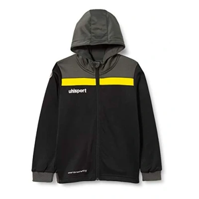 Afbeelding van Uhlsport Offense 23 Trainingsjack Met Capuchon Heren Zwart / Antraciet Limoen Maat: XL