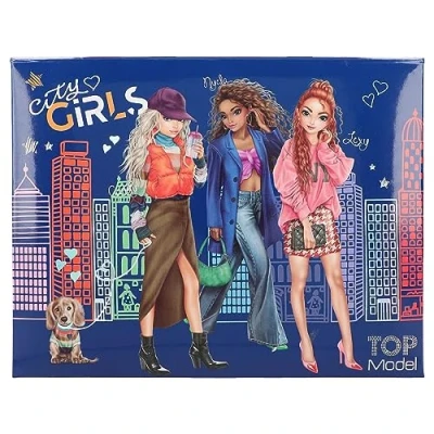 Afbeelding van Depesche TOPModel doos met schrijfwaren CITY GIRLS