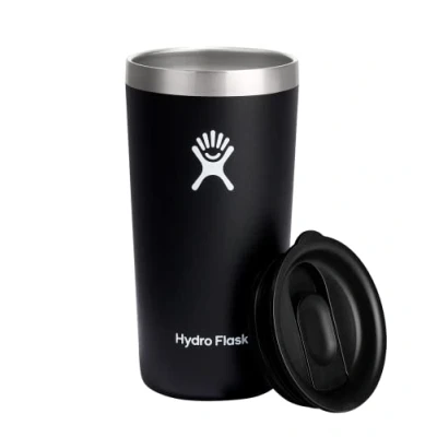 Afbeelding van Hydro Flask All Around 355 ml beker met hersluitbaar lekvrij deksel dubbelwandige vacuüm isolatie van roestvrij staal zwart