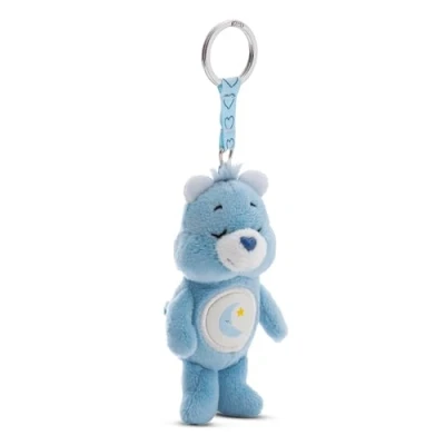 Afbeelding van NICI GrosDodo Beerhouder 10 cm blauw dierenhanger met metalen ring om op te hangen aan sleutels, touw, tas en meer, 61378