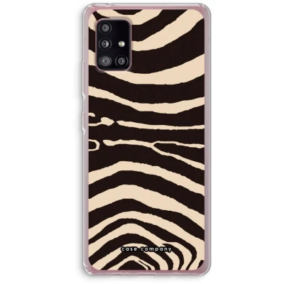 Afbeelding van Case Company® hoesje geschikt voor Samsung Galaxy A51 5G Arizona Zebra Soft Cover Telefoonhoesje Bescherming aan alle Kanten en Schermrand