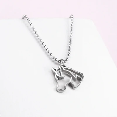 Image de Ponytail&amp;Co Pendentif Cheval Acier
