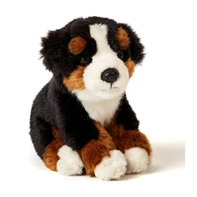 Afbeelding van Uni Toys Zittende Berner Sennenhond 15 cm (hoogte) pluche hond, huisdier knuffeldier