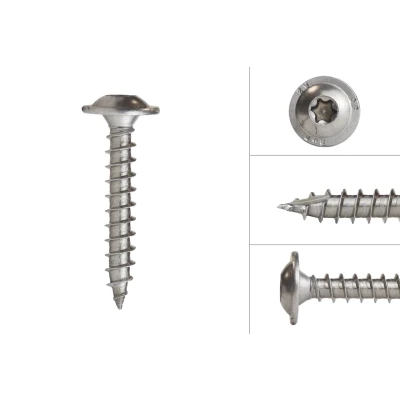 Afbeelding van Wovar Tellerkopschroeven RVS A4 8.0 x 50 mm Torx 40 Doos 100 Stuks