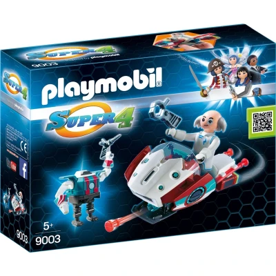 Afbeelding van PLAYMOBIL Super 4 Skyjet met Dr. X &amp; robot