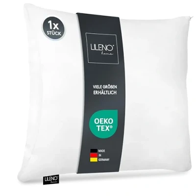 Afbeelding van LILENO HOME Microvezelkussen, 30 x cm, wasbaar tot 95 C, met ritssluiting, kussen van als voor bed of decoratief kussen, bankkussen