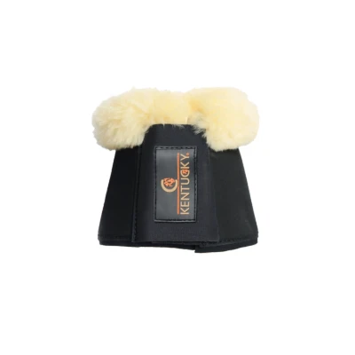 Image de Kentucky Horsewear Cloches d&#039;Obstacles Sheepskin Noir XXL