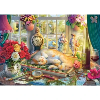 Afbeelding van Puzzeltijd met kat
