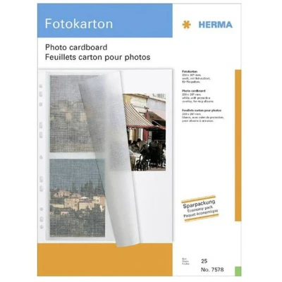 Afbeelding van Herma Fotokarton 230x297 mm wit 25 vel