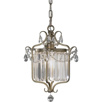 Afbeelding van Buitenwandlamp Burford kap van bellenglas