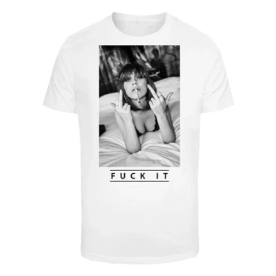 Afbeelding van Mister Tee Fuck It 2.0 Heren T shirt 2XL Wit