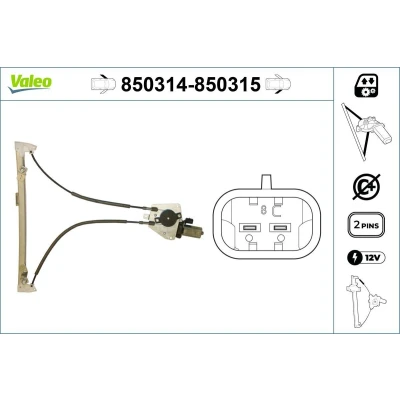 Afbeelding van Valeo Raammechanisme 850314