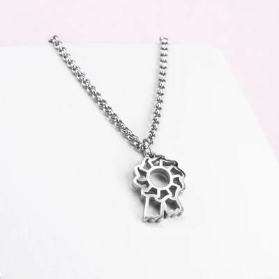 Image de Ponytail&amp;Co Pendentif Rosette Acier