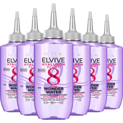 Afbeelding van 6x L&#039;Oréal Elvive Hydra Hyaluronic Wonder Water 200 ml