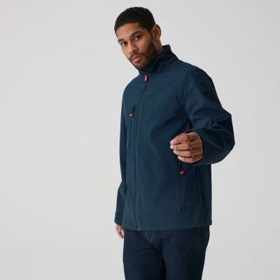 Afbeelding van Regatta Thermogen Powercell 5000 Heated Softshell Jacket RG739 Navy/Magma Orange XL
