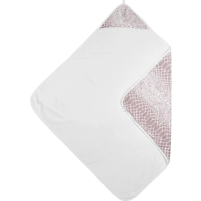Afbeelding van Meyco Baby Snake badcape lilac 90x90cm