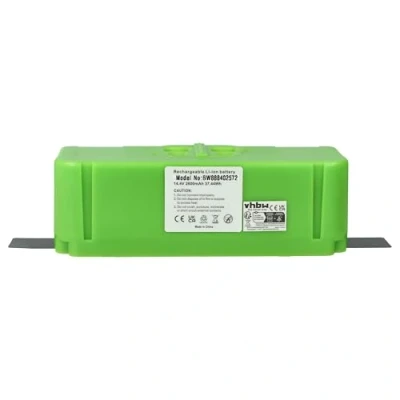 Afbeelding van vhbw Batterij compatibel met iRobot Roomba 965, 896, 960, 980, 985, 676 Home Cleaner groen (2600 mAh, 14,4 V, Li Ion)