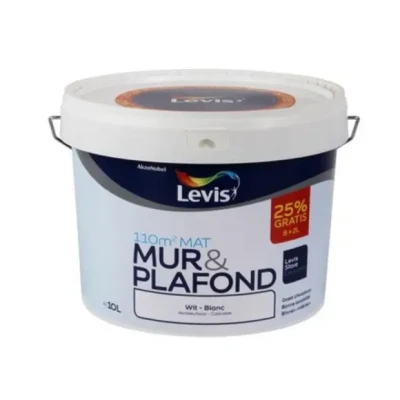 Afbeelding van Levis muur en plafond wit mat 8L+25% GRATIS