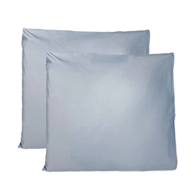 Afbeelding van FARFALLAROSSA Kussensloop, 65 x cm, 2 stuks, rechthoekig, 100% katoen, met sluiting, lichtblauw