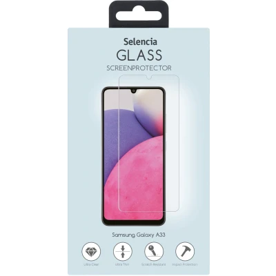 Afbeelding van Selencia Screenprotector Geschikt voor Samsung Galaxy A33 Tempered Glass Gehard Glas