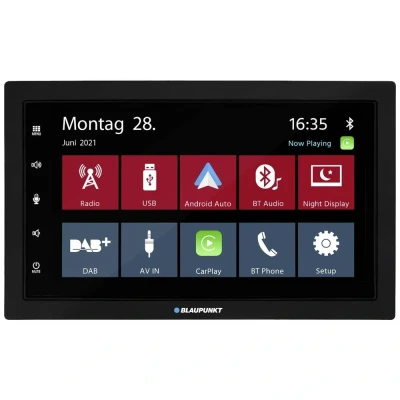 Afbeelding van Blaupunkt Mannheim 600 DAB Autoradio met scherm dubbel DIN Android Auto, Aansluiting voor stuurbediening, achteruitrijcamera, Apple CarPlay,