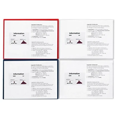 Afbeelding van Showtas magnetofix transparant, achterzijde 1 mm magnetische rubber, A