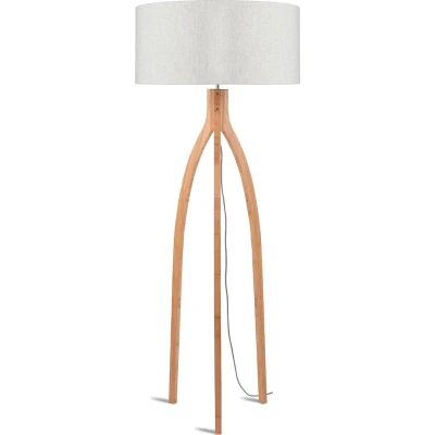Afbeelding van GOOD&amp;MOJO Vloerlamp Annapurna Naturel/Bamboe Ø60cm Bruin