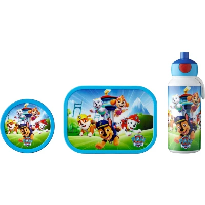 Afbeelding van Mepal Lunchset Campus Broodtrommel, Drinkbeker en Fruitbox voor kinderen Paw Patrol Pups