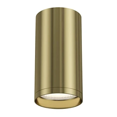 Afbeelding van Focus S Moderne aluminium plafondspot, basic design, brons, 10 cm hoog, cilinder, helder, voor 1 GU10 lamp W, niet inbegrepen, woonkamer, keuken, slaapkamer, eetkamer
