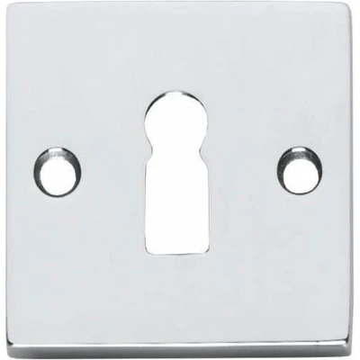 Afbeelding van Intersteel Bau stil sleutelplaatje vierkant groot Chroom 0016.318416 Onlinedeurenkopen.nl