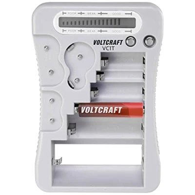 Afbeelding van VOLTCRAFT Batterijtester VC1T Meetbereik (batterijtester) 1.5 V, 3 6 9 V Batterij VC 12613270