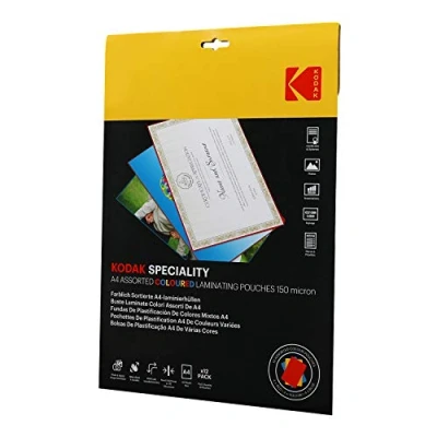 Afbeelding van Kodak lamineerfolie A4 3 kleuren 150 micron 12 stuks