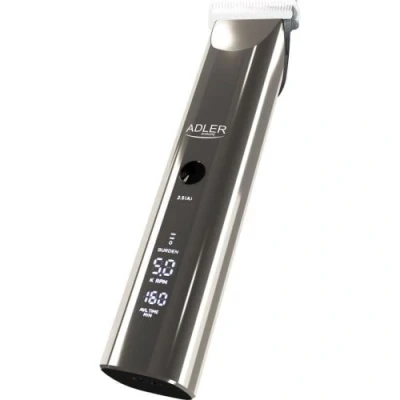 Image de Tondeuse Homme Adler AD 2834 5 Vitesses Opération Silencieuse 7000RPM Étanche IPX6 Titane Inox