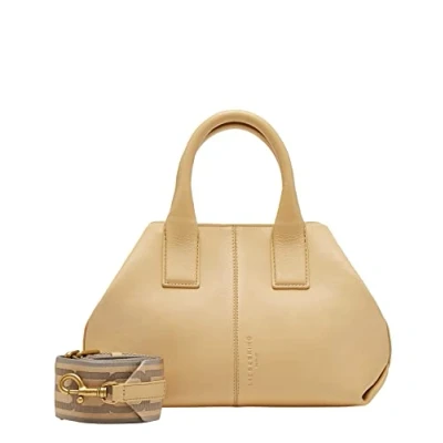 Afbeelding van LIEBESKIND BERLIN Leren Schoudertas Handtas Chelsea Kodiaq Shopper Champagne Lichtgeel