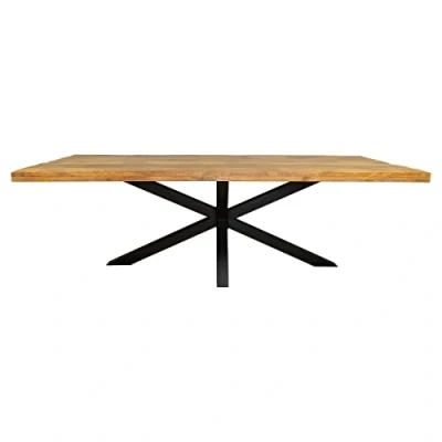 Afbeelding van Eetkamertafel Sanne Eettafel mangohout naturel 180 cm