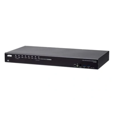Image de ATEN CS19208 Commutateur écran clavier souris/audio/USB 8 x KVM / audio USB 1 utilisateur local de bureau, Montable sur rack