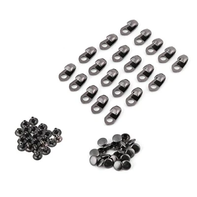 Afbeelding van Hilitand Kanten bekleding, starthaken, 20 stuks/set met klinknagels voor wandelschoenen, klimmen, berglaarzen buiten