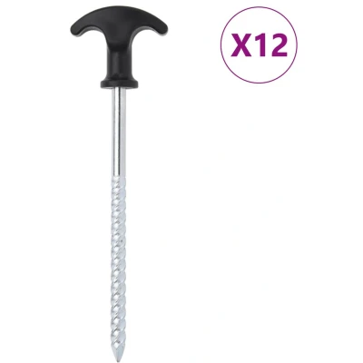 Afbeelding van Tentharingen 12 st 7 mm 17 cm gegalvaniseerd staal
