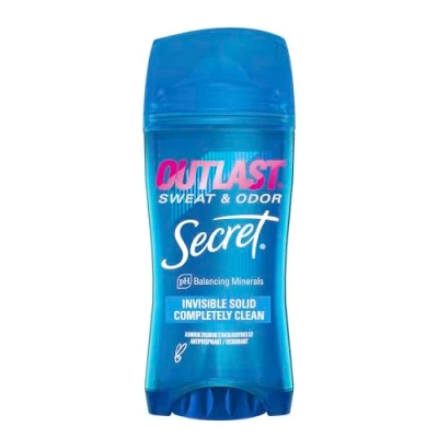 Afbeelding van Secret Outlast Invisible Solid Antiperspirant Deodorant for Women Completely Clean 73g