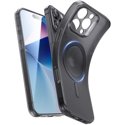 Afbeelding van ESR Zero Clear HaloLock Geschikt voor Apple iPhone 16 Pro Max Hoesje Compatibel met MagSafe Back Cover Magneet Frosted Zwart