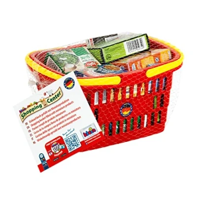 Afbeelding van Klein Toys speelgoedwinkeltje winkelmandje met Duitse producten