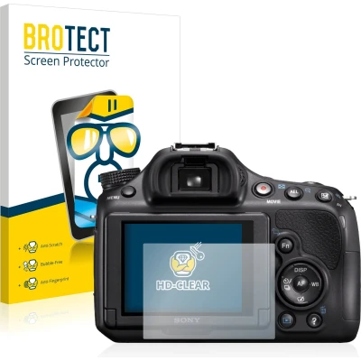 Afbeelding van BROTECT Screenprotector voor Sony Alpha 58 (SLT A58) Folie Beschermfolie transparant (2 Stuks)