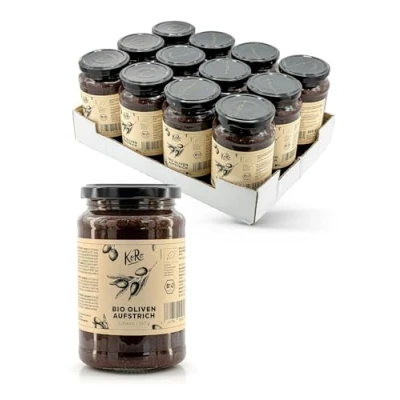Afbeelding van KoRo Biologisch Olijven Spread Zwart 12 x 350 gram